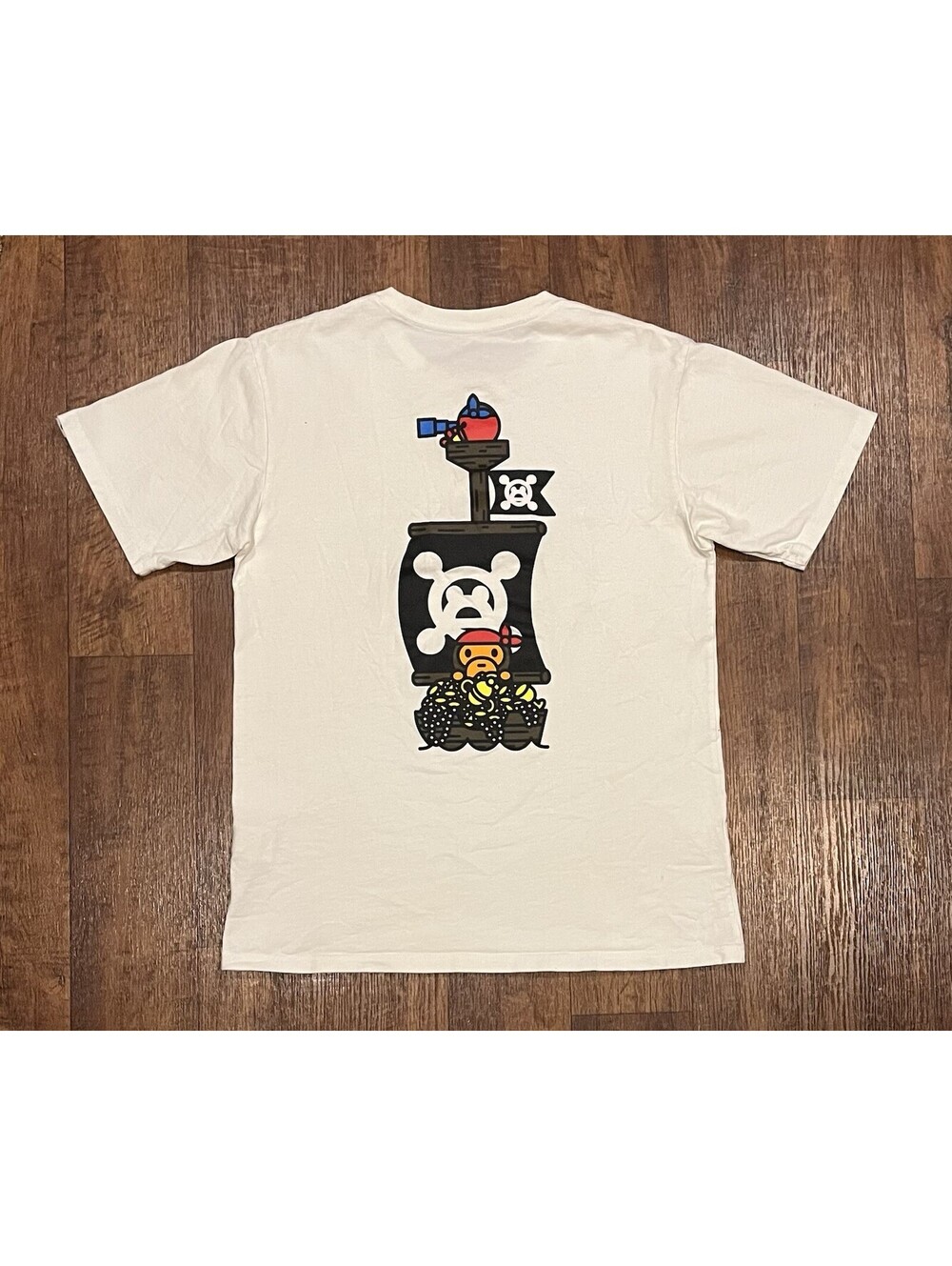 A Bathing Ape Bape Tee Shirt Large White